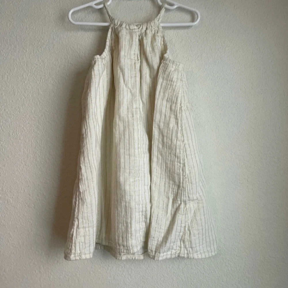 GAP Toddler Crinkle Gauze Shiny Stripes dress size 4